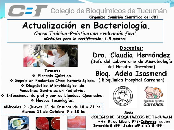 Curso: «Actualización en Bacteriología»