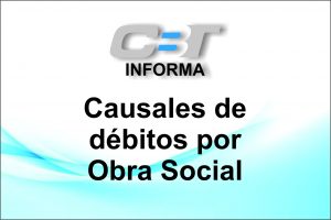 Causales de débitos por Obra Social