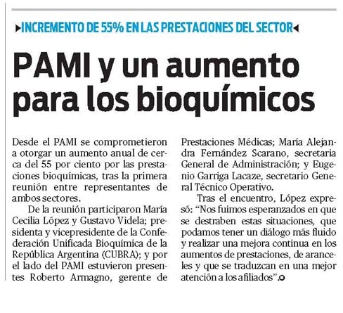 Incremento de un 55% en las prestaciones de PAMI