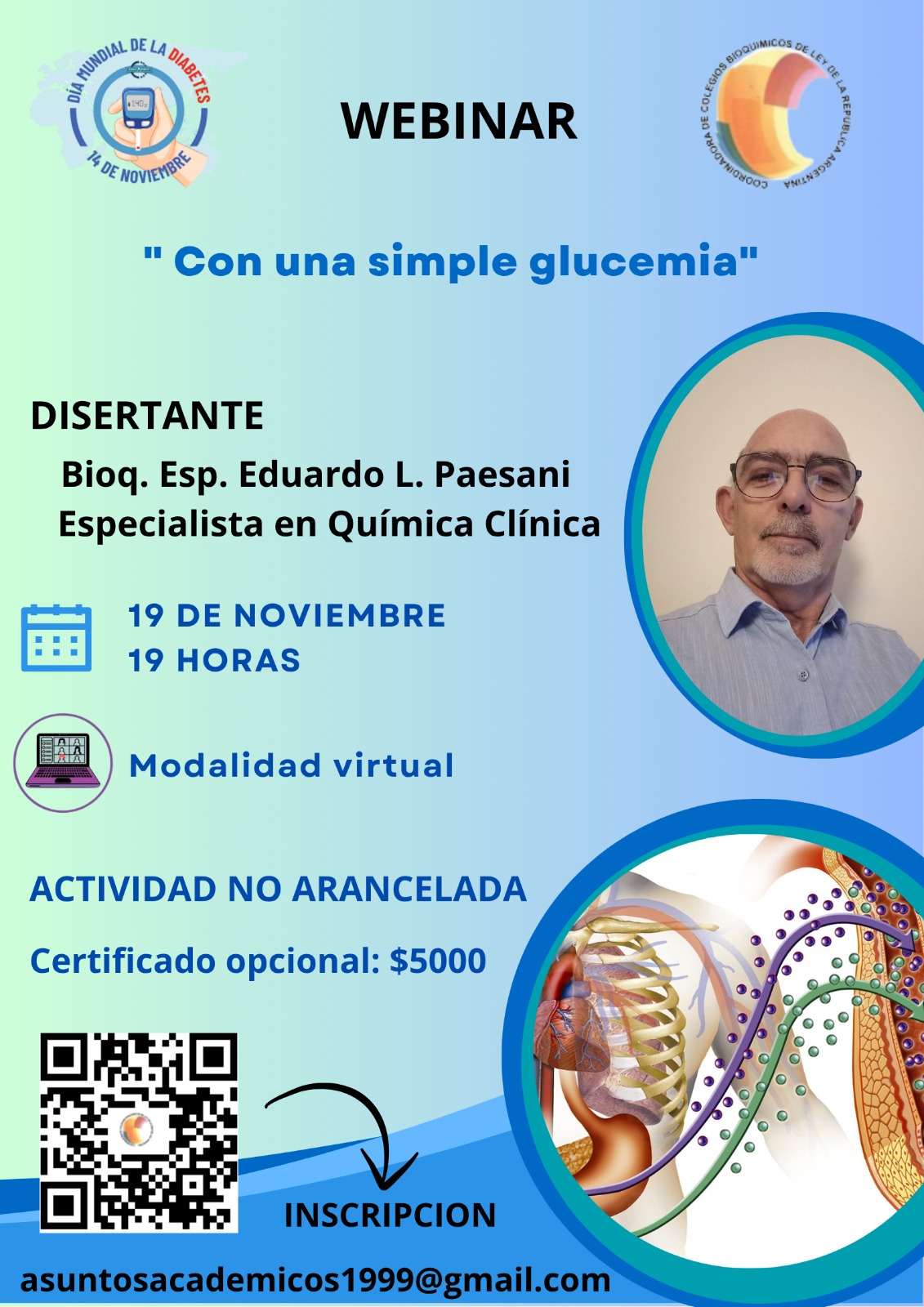 Charla WEBINAR «Con una simple Glucemia»