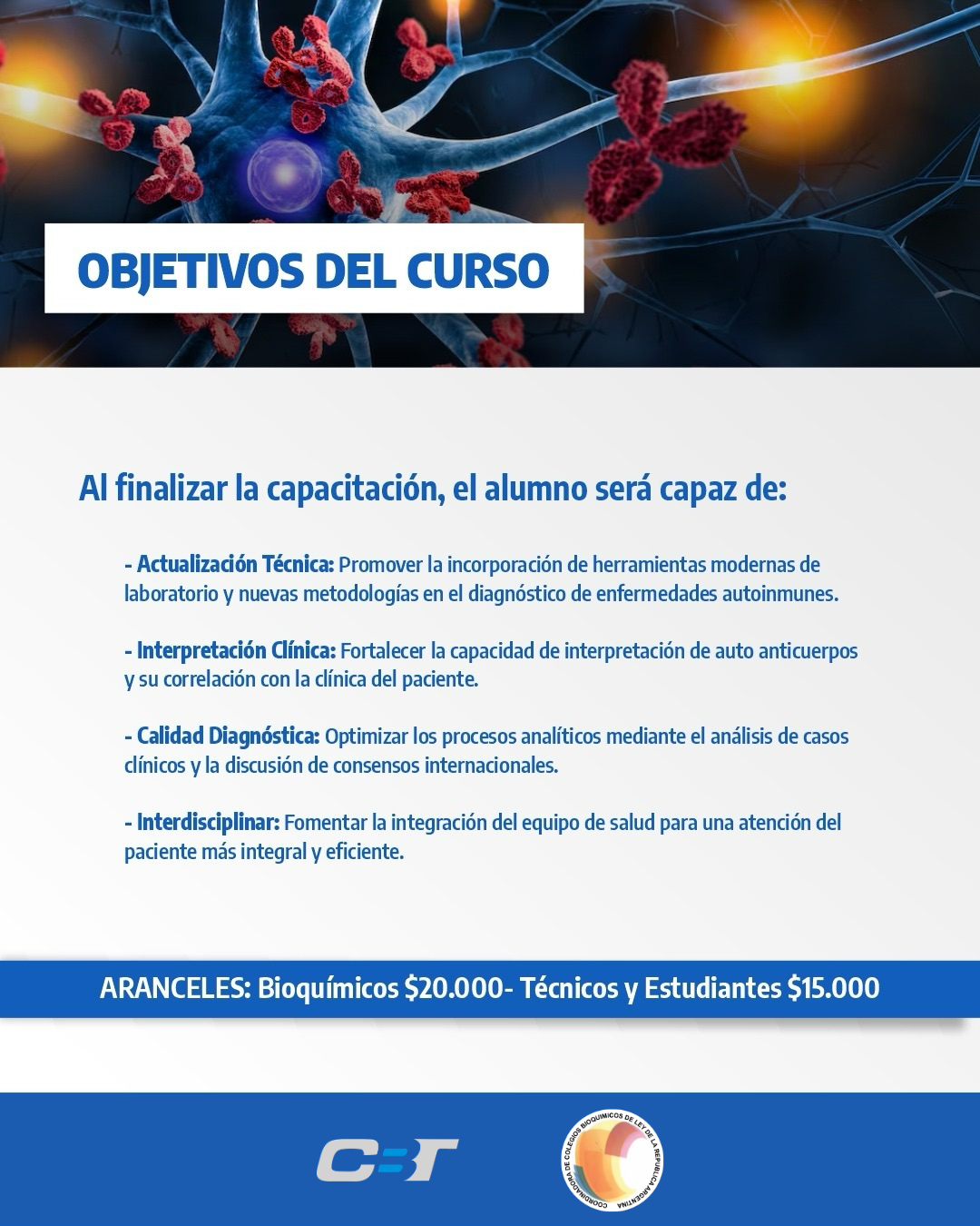 Jornada: Avances y desafios del laboratorio en el diagnóstico de enfermedades autoinmunes